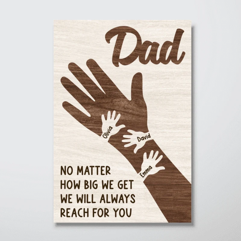 No Matter How Big We Get Personalized Poster, Gift For Dad - Image 12
