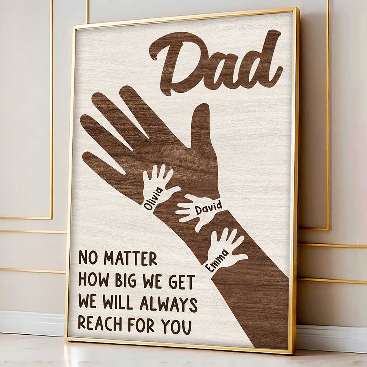 No Matter How Big We Get Personalized Poster, Gift For Dad - Image 5