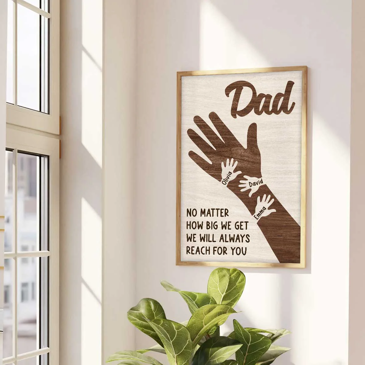 No Matter How Big We Get Personalized Poster, Gift For Dad - Image 7