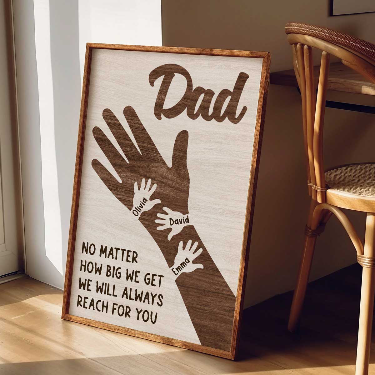 No Matter How Big We Get Personalized Poster, Gift For Dad - Image 8