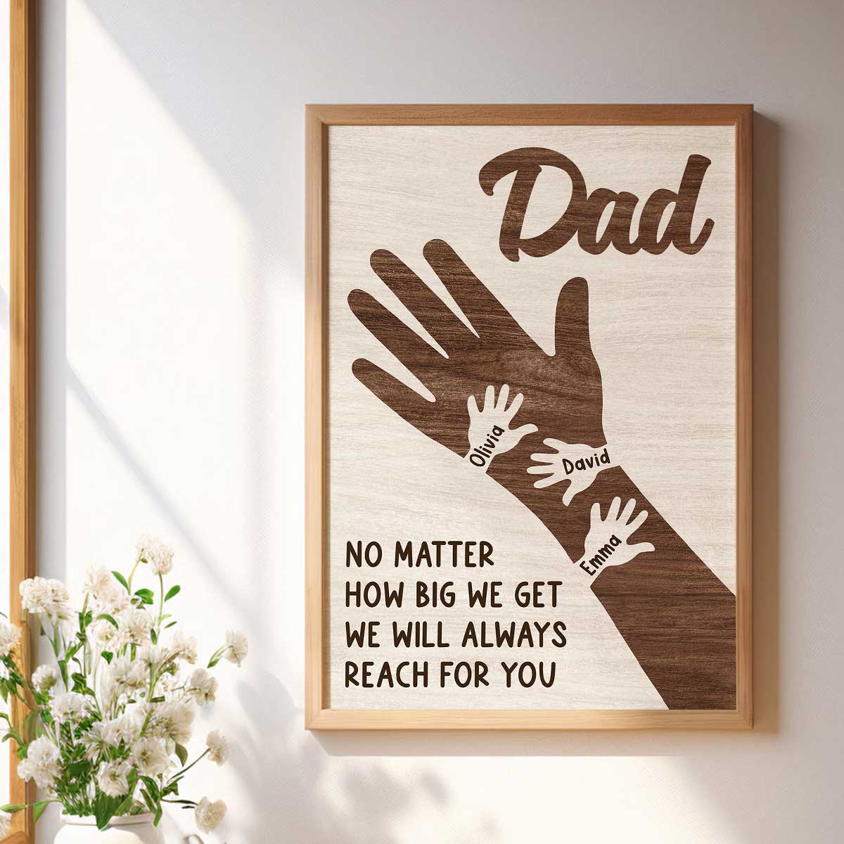 No Matter How Big We Get Personalized Poster, Gift For Dad - Image 9