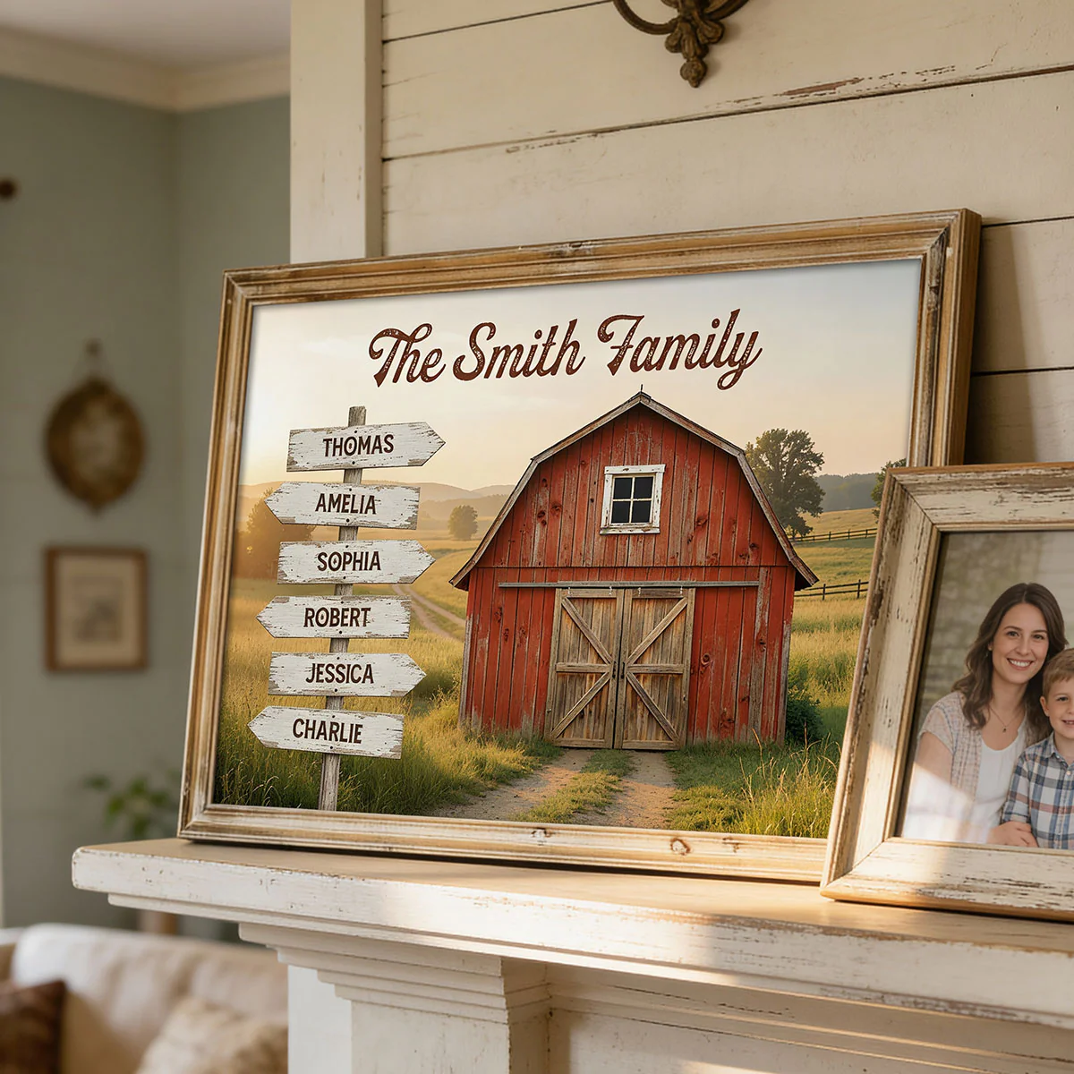 Nostalgia Barn House Family Sign Posts - Personalized Poster - Gift For Family, Farmhouse Decor - Image 7