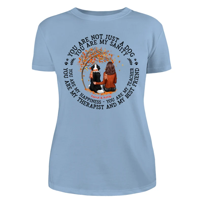 Not Just A Dog Fall Season Dog Mom Personalized Shirt - Image 12