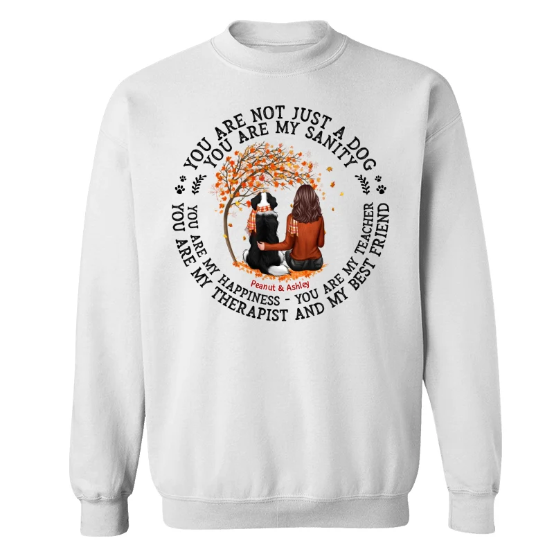 Not Just A Dog Fall Season Dog Mom Personalized Shirt - Image 17
