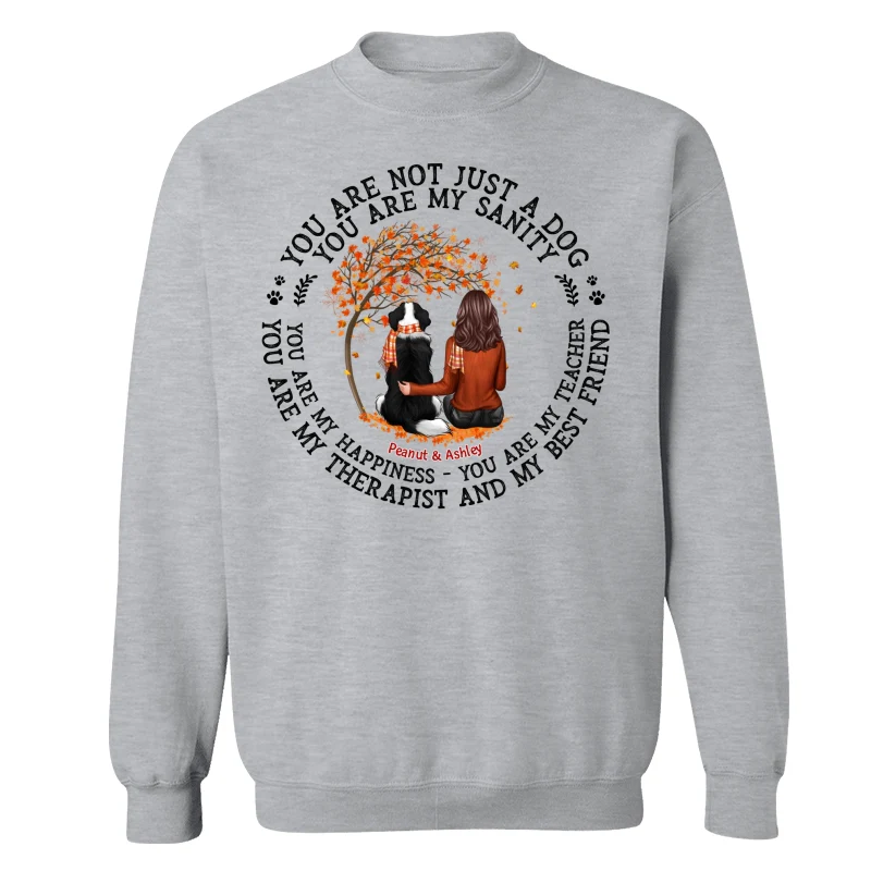Not Just A Dog Fall Season Dog Mom Personalized Shirt - Image 18