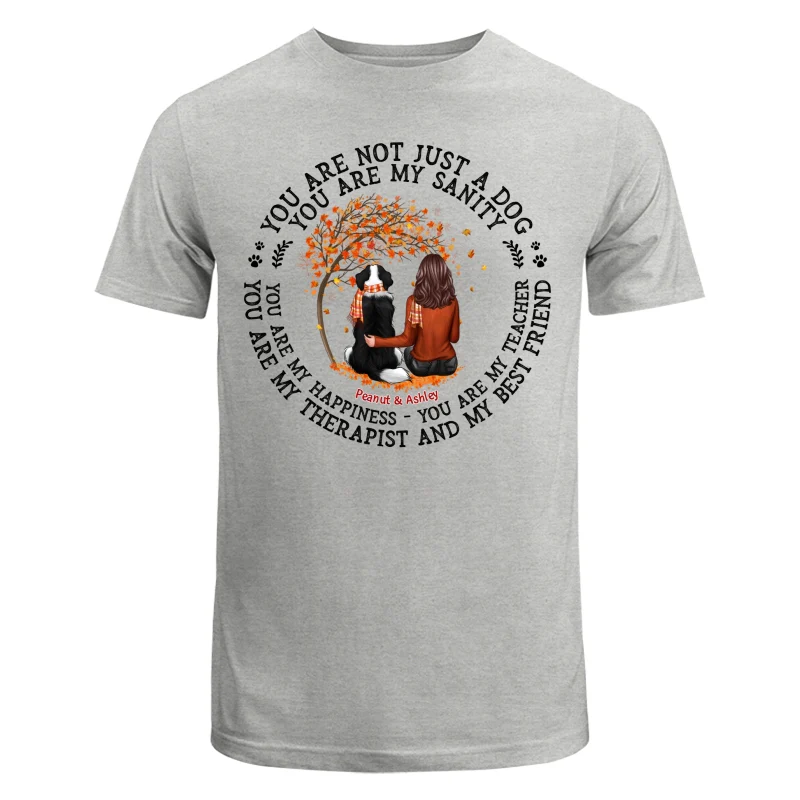 Not Just A Dog Fall Season Dog Mom Personalized Shirt - Image 6
