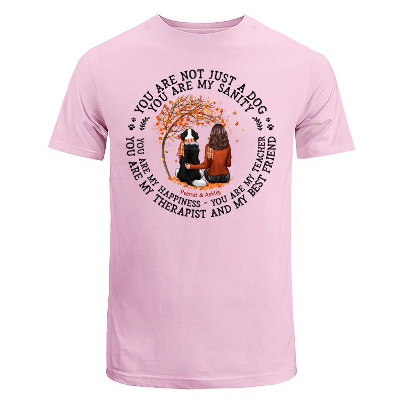 Not Just A Dog Fall Season Dog Mom Personalized Shirt - Image 7