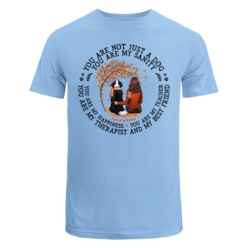 Not Just A Dog Fall Season Dog Mom Personalized Shirt - Image 8