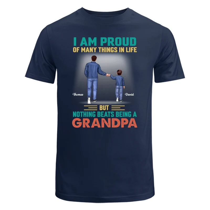 Nothing Beats Being A Grandpa Punch Hand Back View Personalized Shirt - Image 6