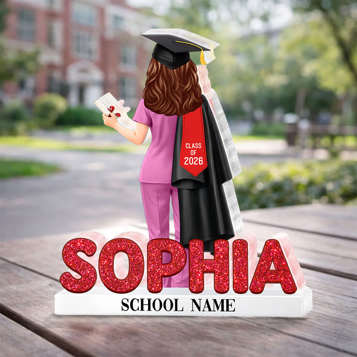 Nurse Graduation Class Of 2026 - Personalized Acrylic Block Plaque - Graduation Gift For Seniors, Daughter, Son, Grandkids - Image 7