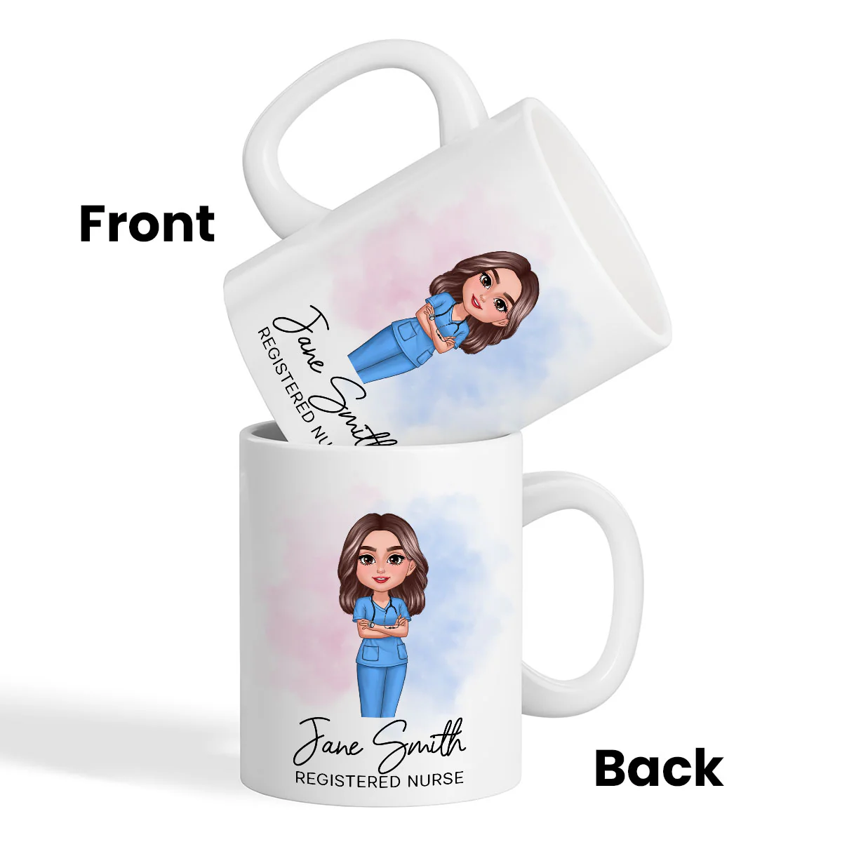 Nurse Personalized Mug, Appreciation Gift, Graduation Gift, Christmas Gift For Colleagues, Boss - Image 3