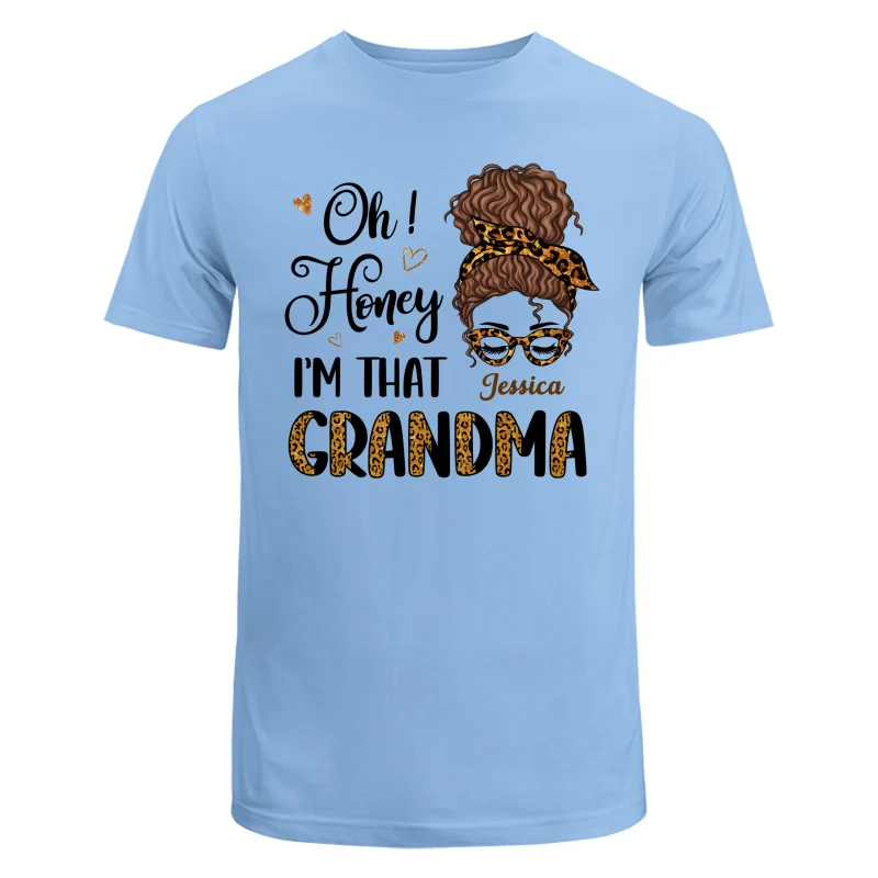 Oh Honey I Am That Grandma Leopard Personalized Shirt - Image 8