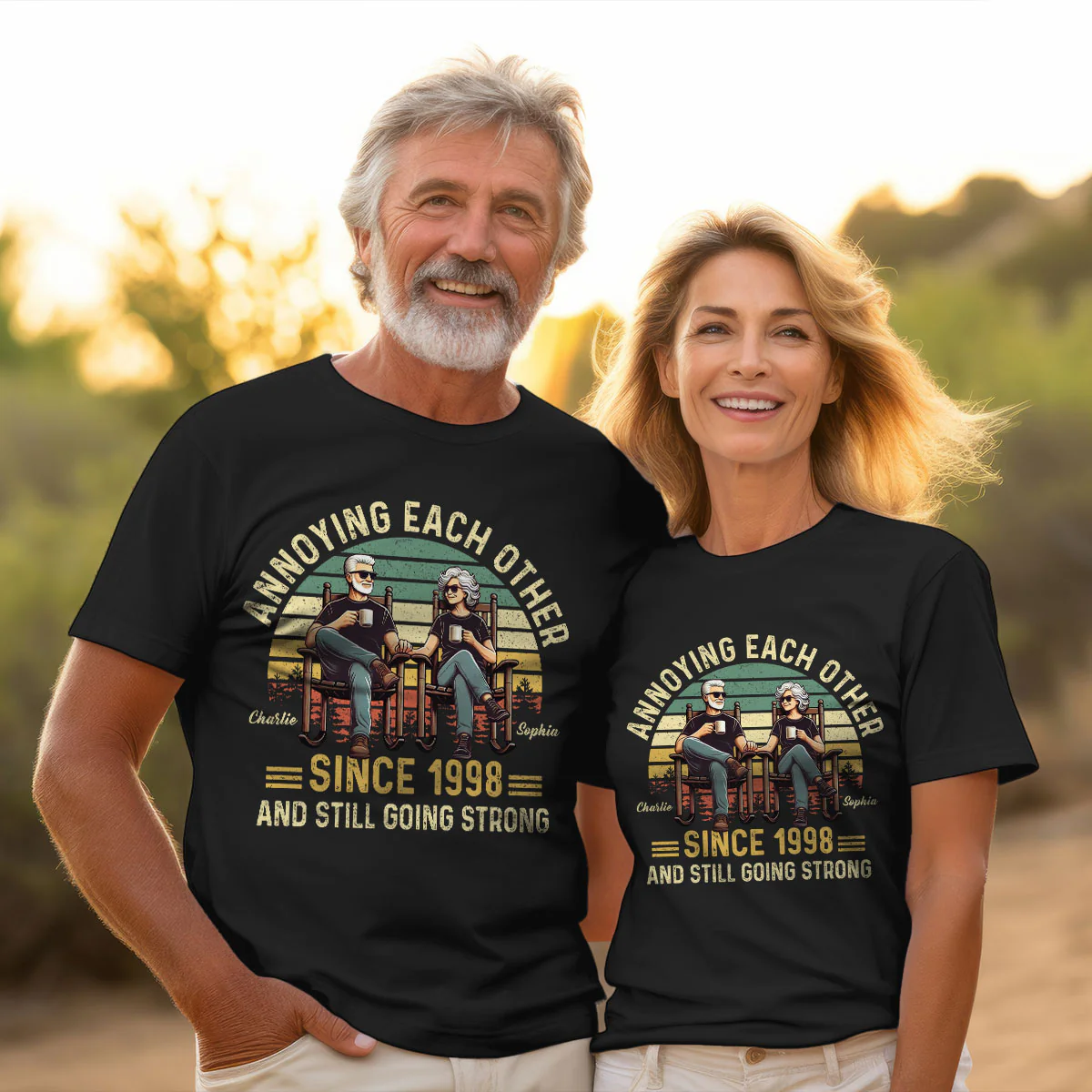 Old Couple Annoying Each Other And Still Going Strong, Funny Matching Tee Shirts for Couple, Gift for him, Gift for her