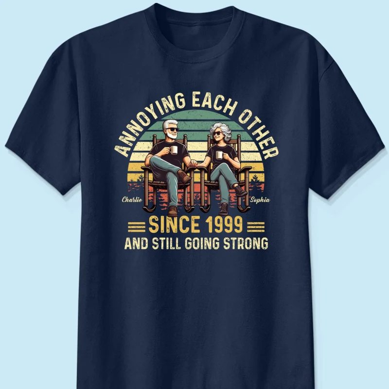 Old Couple Annoying Each Other And Still Going Strong, Funny Matching Tee Shirts for Couple, Gift for him, Gift for her - Image 10