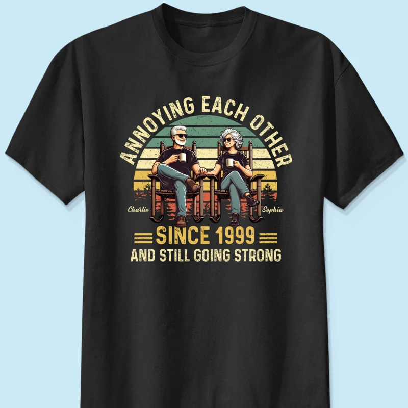 Old Couple Annoying Each Other And Still Going Strong, Funny Matching Tee Shirts for Couple, Gift for him, Gift for her - Image 9
