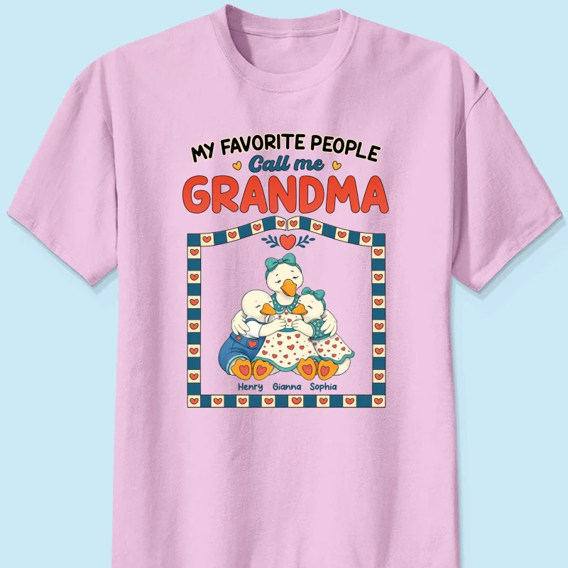 Old School Vintage Grandma Goose - Personalized Shirt - Gift For Grandma - Image 16