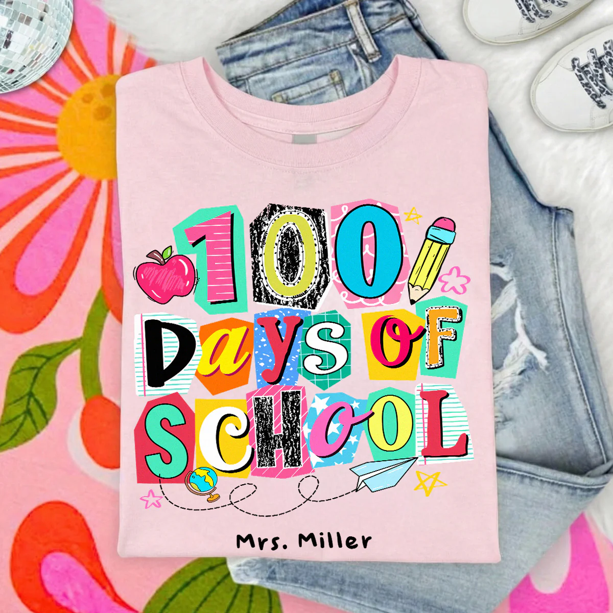 One Hundred Days Later 100 Days Of School Celebration - Personalized Shirt - Image 3