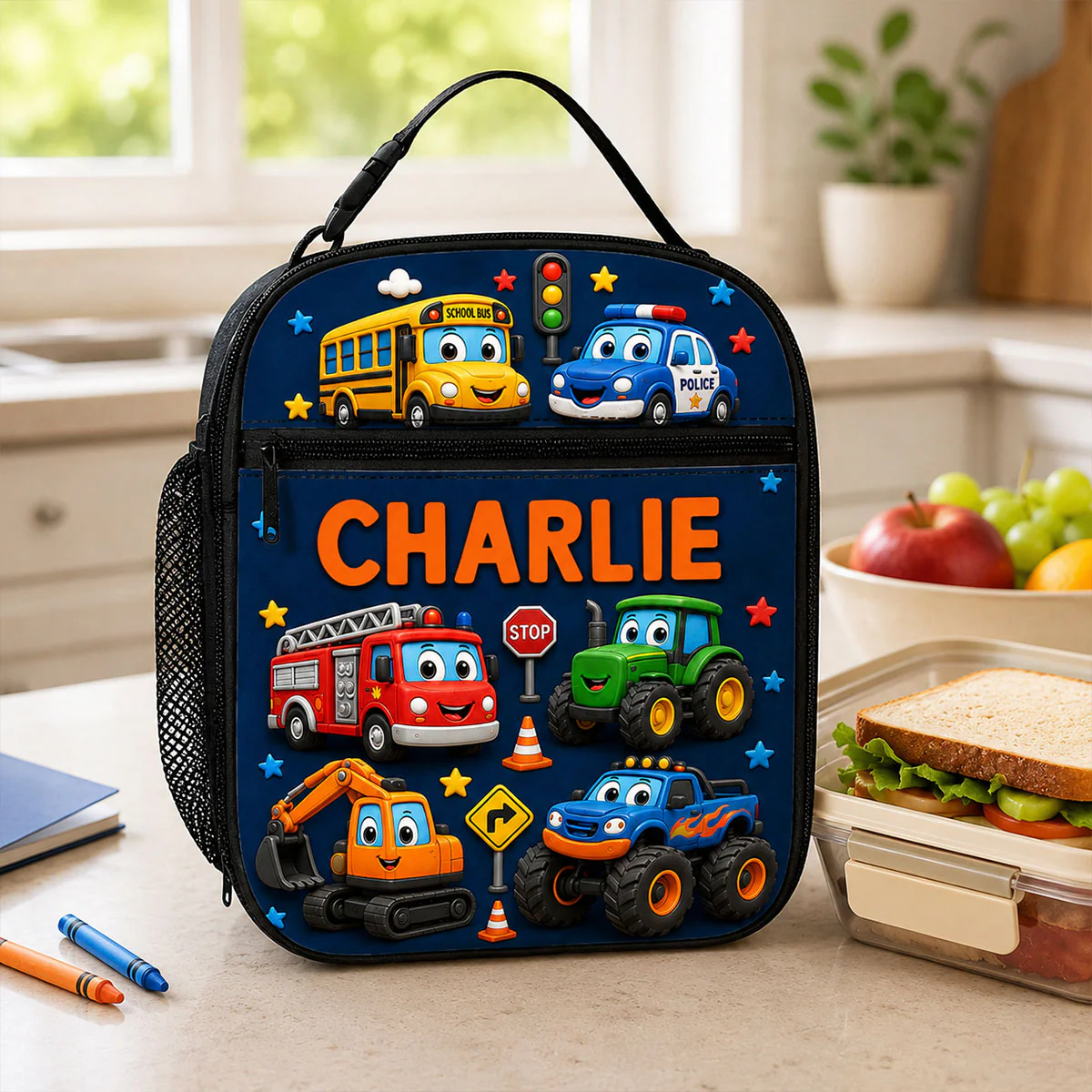 On-trend Animal Design for Boys Girls - Personalized Insulated Kid Lunch Bag - Back to School Gift for Kids - Image 7