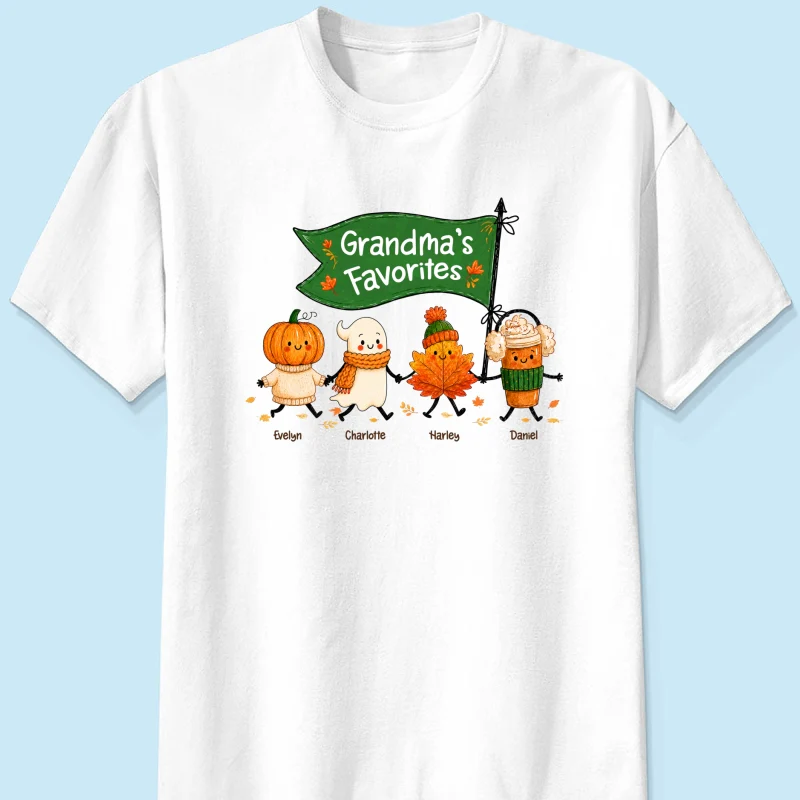 On-trend Fall Season Funny Kids - Personalized Shirt - Gift For Grandmas, Moms - Image 12