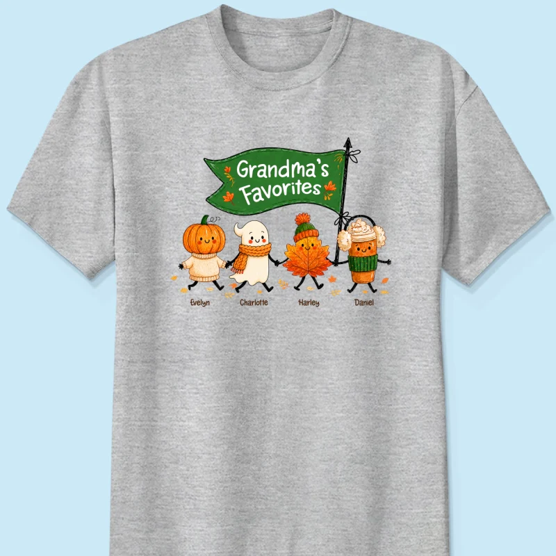 On-trend Fall Season Funny Kids - Personalized Shirt - Gift For Grandmas, Moms - Image 13