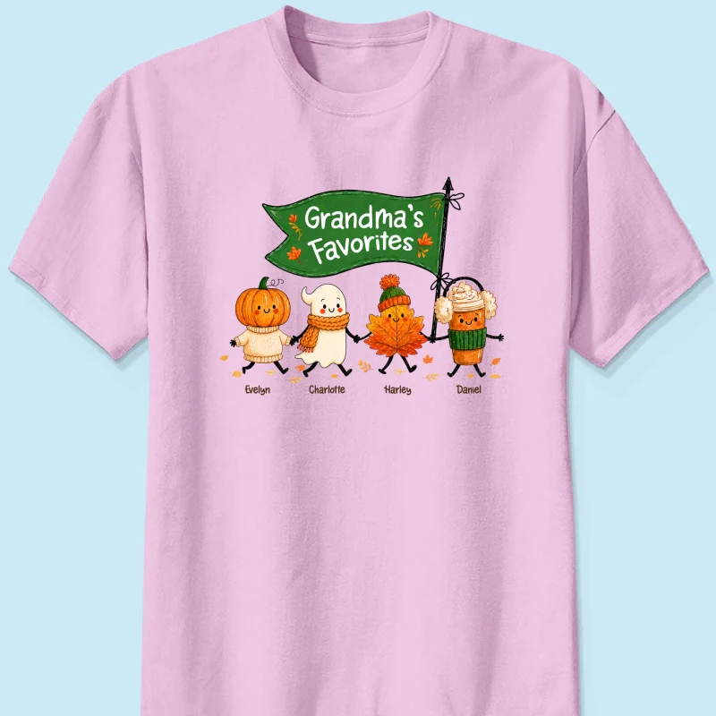 On-trend Fall Season Funny Kids - Personalized Shirt - Gift For Grandmas, Moms - Image 14
