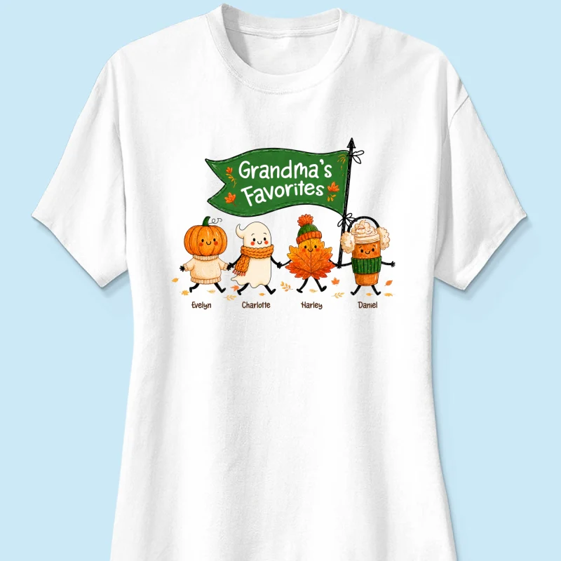 On-trend Fall Season Funny Kids - Personalized Shirt - Gift For Grandmas, Moms - Image 16