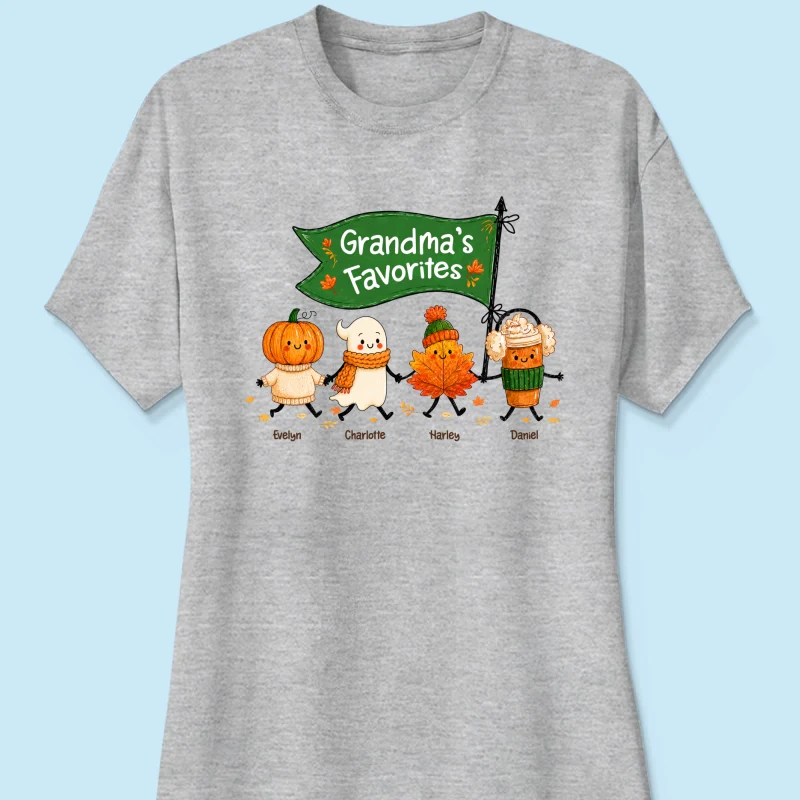 On-trend Fall Season Funny Kids - Personalized Shirt - Gift For Grandmas, Moms - Image 17