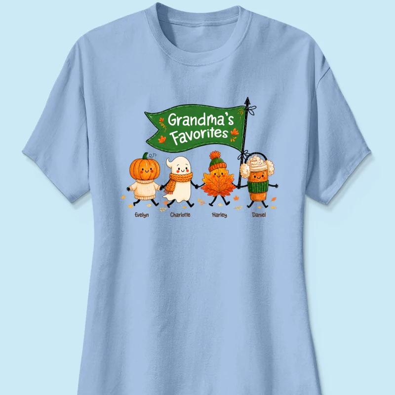 On-trend Fall Season Funny Kids - Personalized Shirt - Gift For Grandmas, Moms - Image 19
