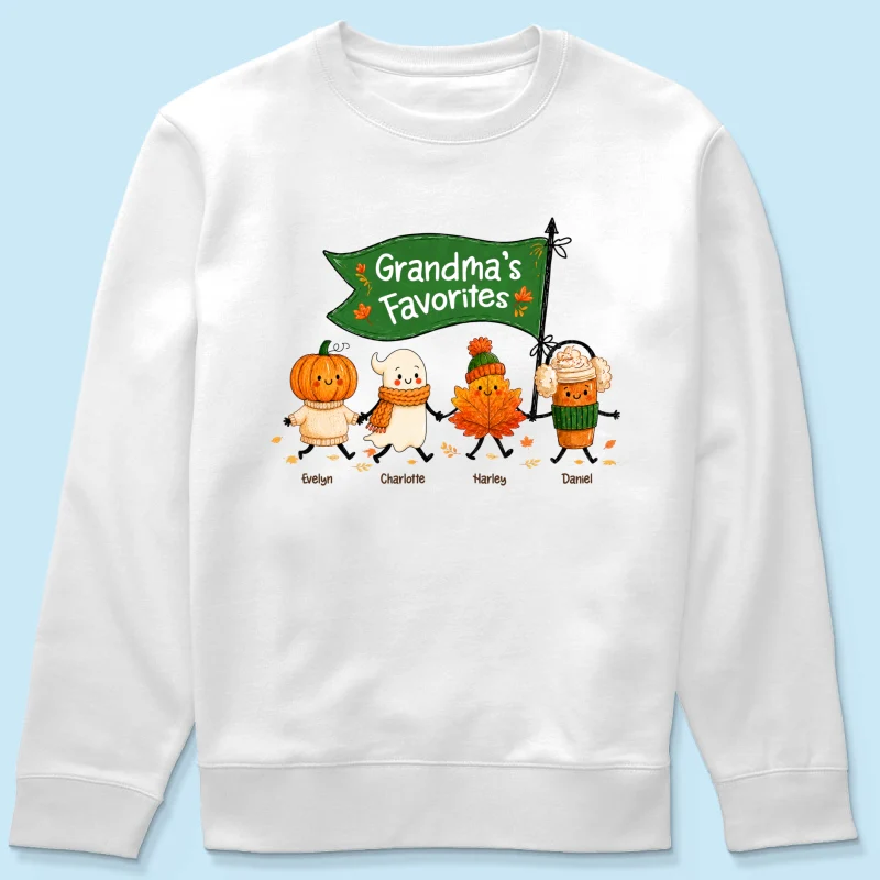 On-trend Fall Season Funny Kids - Personalized Shirt - Gift For Grandmas, Moms - Image 20