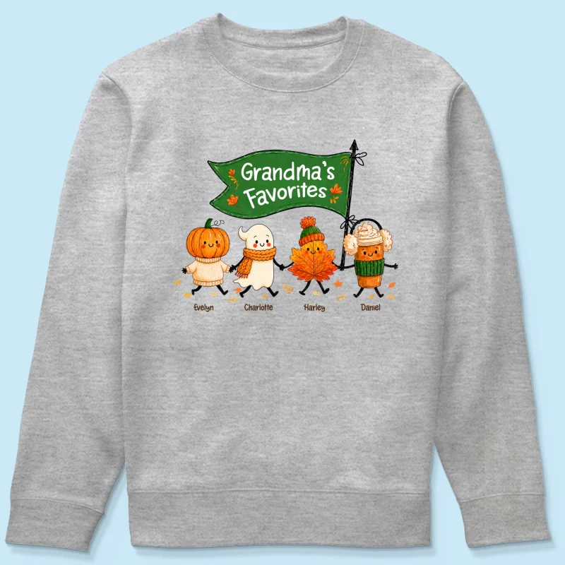 On-trend Fall Season Funny Kids - Personalized Shirt - Gift For Grandmas, Moms - Image 21