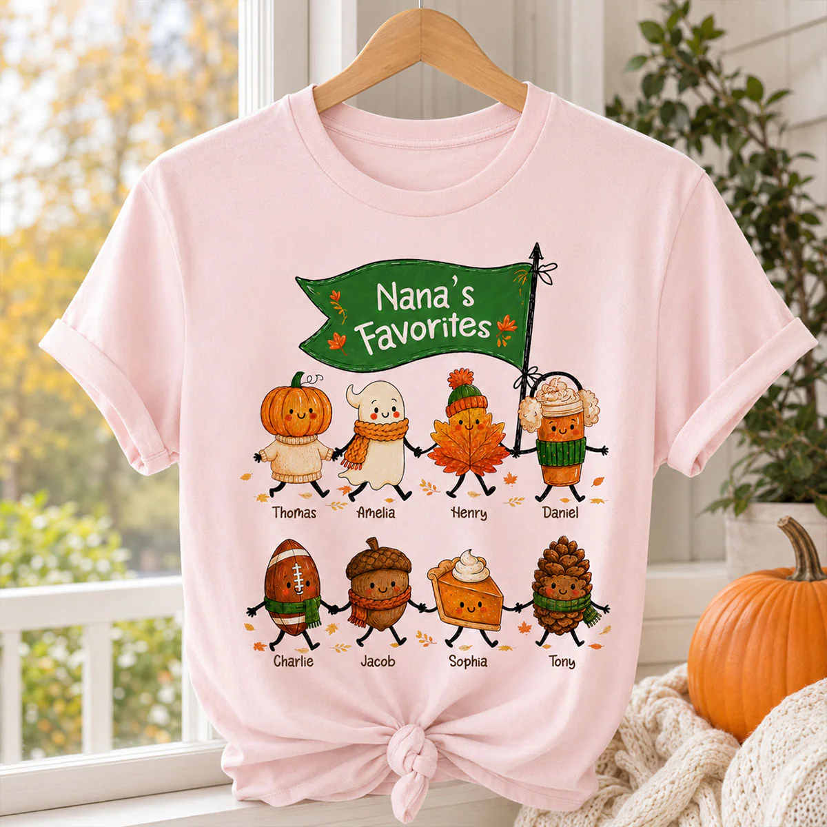 On-trend Fall Season Funny Kids - Personalized Shirt - Gift For Grandmas, Moms - Image 4