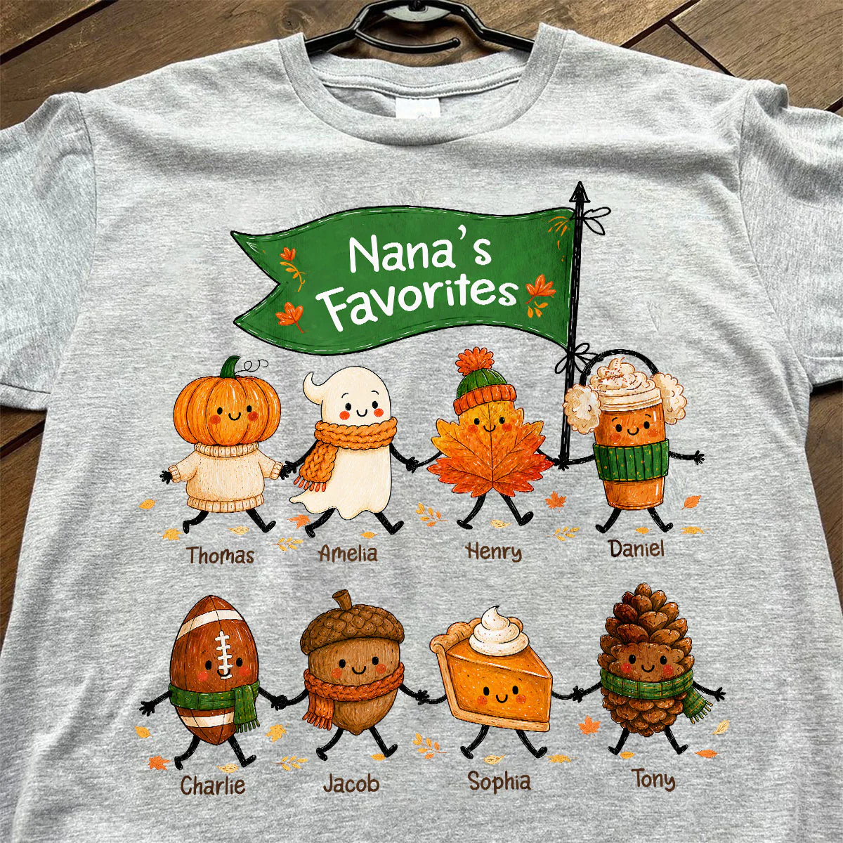 On-trend Fall Season Funny Kids - Personalized Shirt - Gift For Grandmas, Moms - Image 6