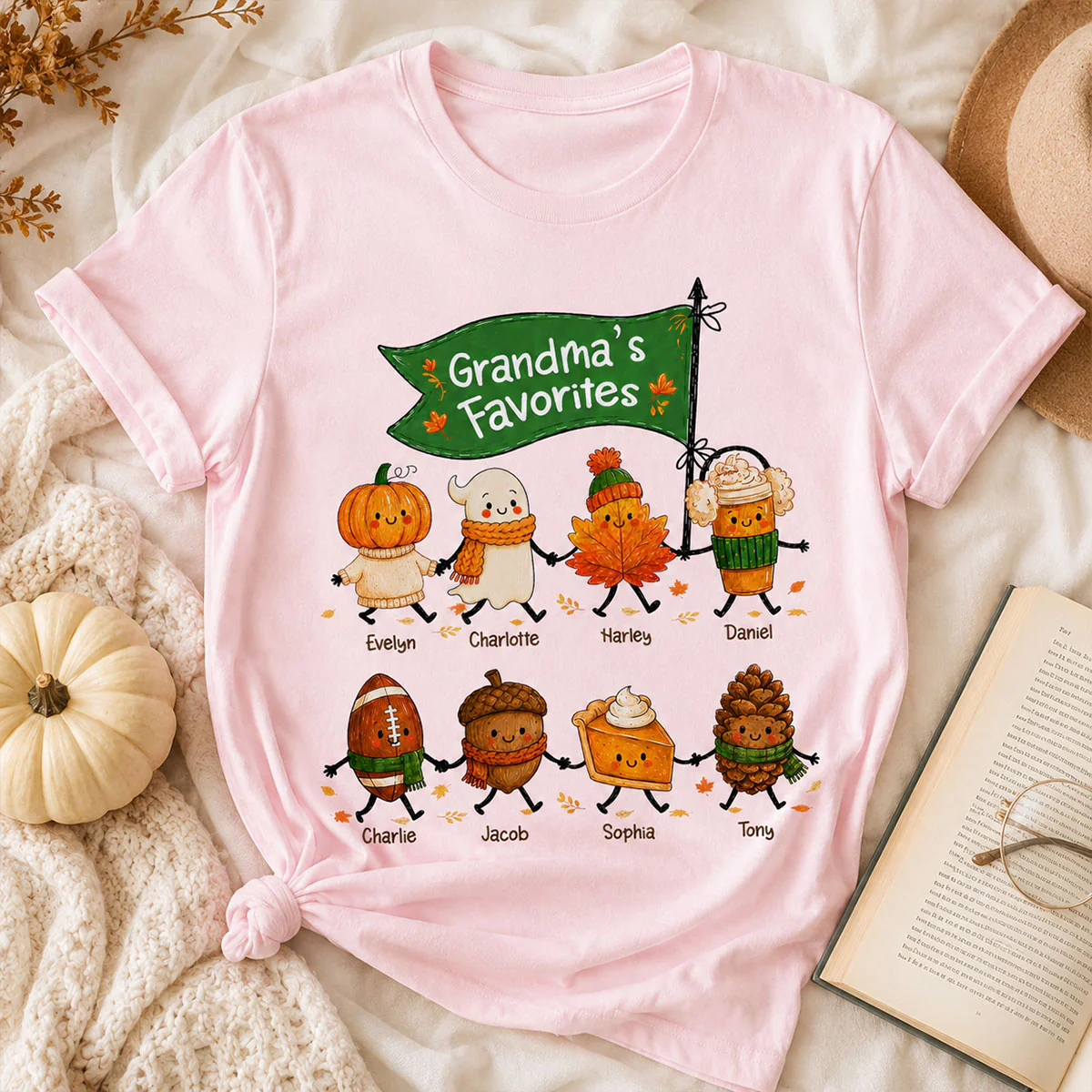 On-trend Fall Season Funny Kids - Personalized Shirt - Gift For Grandmas, Moms - Image 9