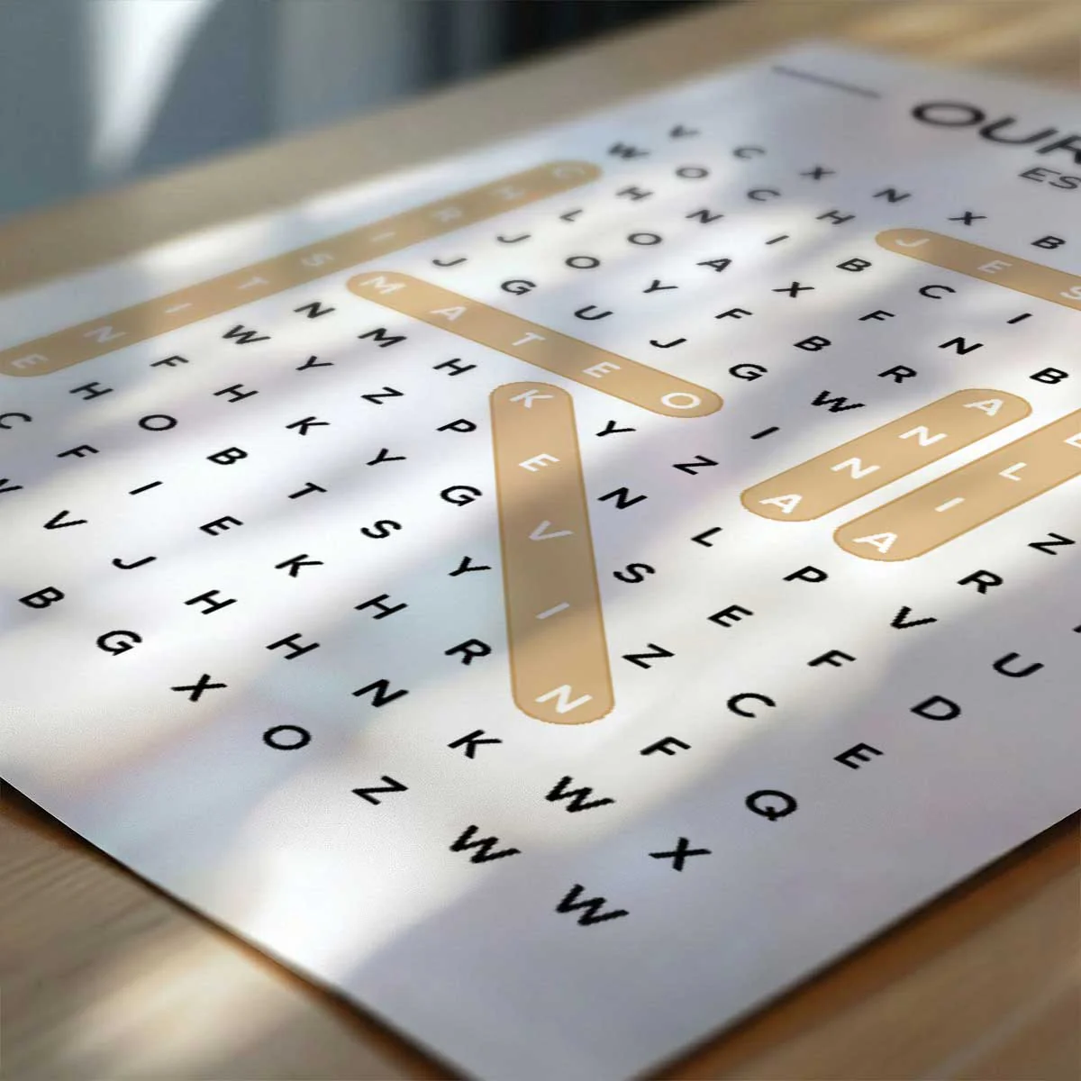 Our Family Word Search Puzzle Created In A Moment, Treasured Forever - Personalized Poster - Image 8