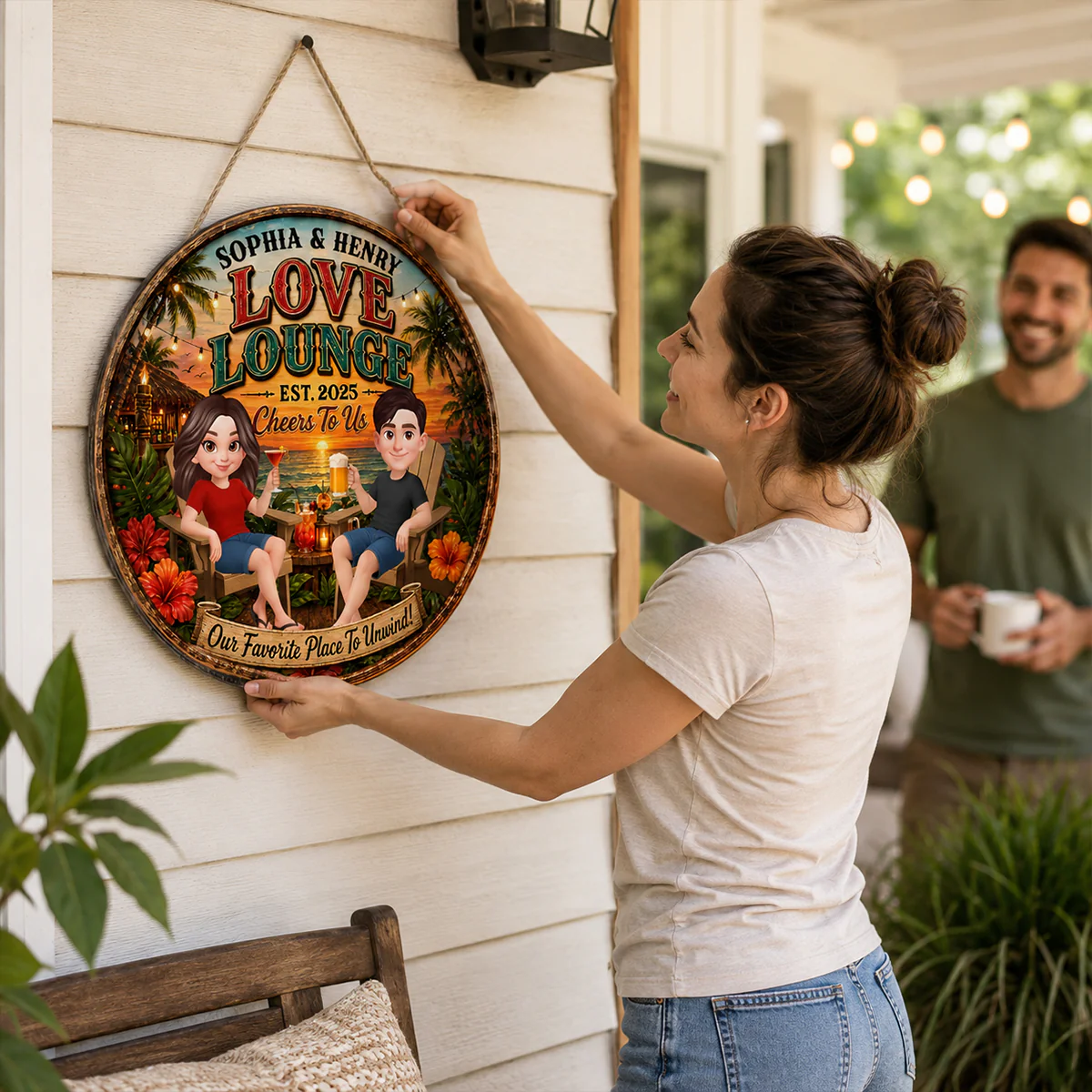 Our Favorite Place To Unwind - Personalized Wood Sign - Gift For Couple, Summer Decorations - Image 6
