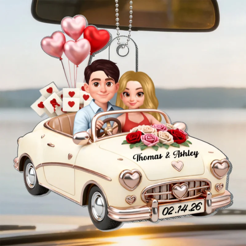 Our Journey Still Goes On - Personalized Car Hanger - Valentine's Gift For Him, For Her, For Couple - Image 12