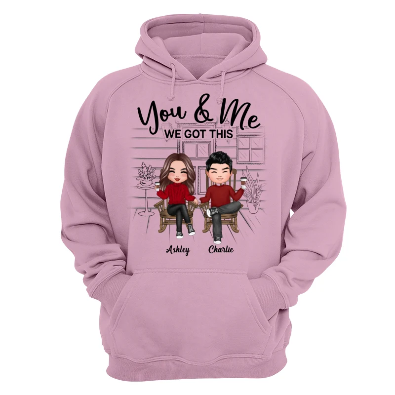 Outline Front Porch Background Doll Couple Gift For Him For Her Personalized Shirt - Image 15