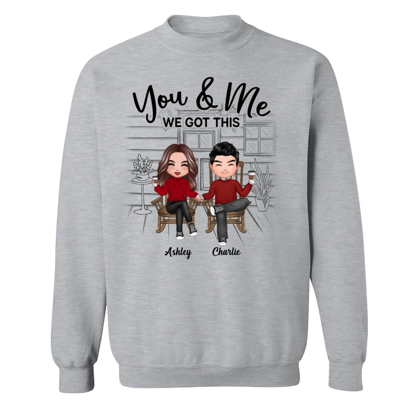 Outline Front Porch Background Doll Couple Gift For Him For Her Personalized Shirt - Image 18