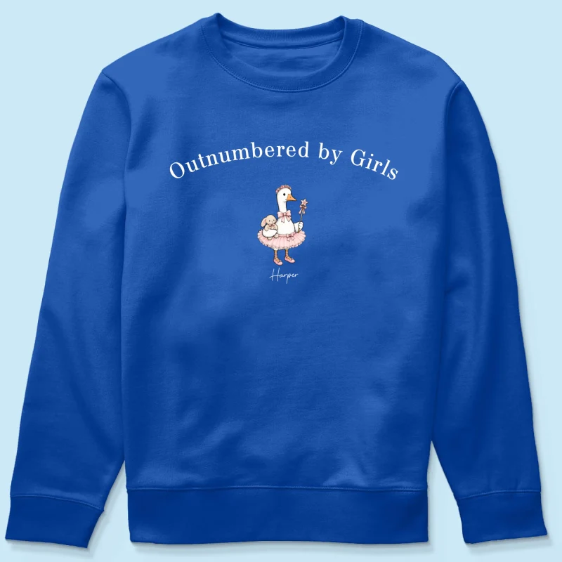 Outnumbered By Girls Cute Goose - Personalized Shirt - Father's Day Gift For Husband, Girl Dad - Image 16