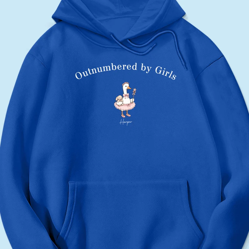 Outnumbered By Girls Cute Goose - Personalized Shirt - Father's Day Gift For Husband, Girl Dad - Image 21