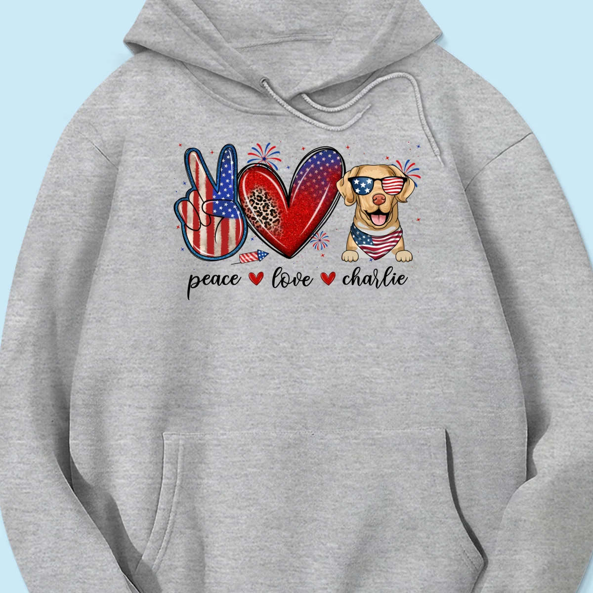 Peace Love Dogs USA Flag Pattern Personalized Shirt, Gift For Dog Mom, Dog Dad, Dog Lovers - Image 22