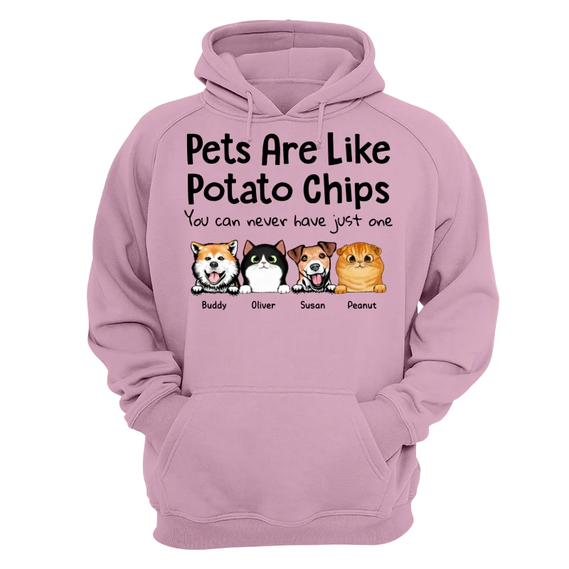 Peeking Dogs Cats Like Potato Chips Personalized Shirt - Image 15