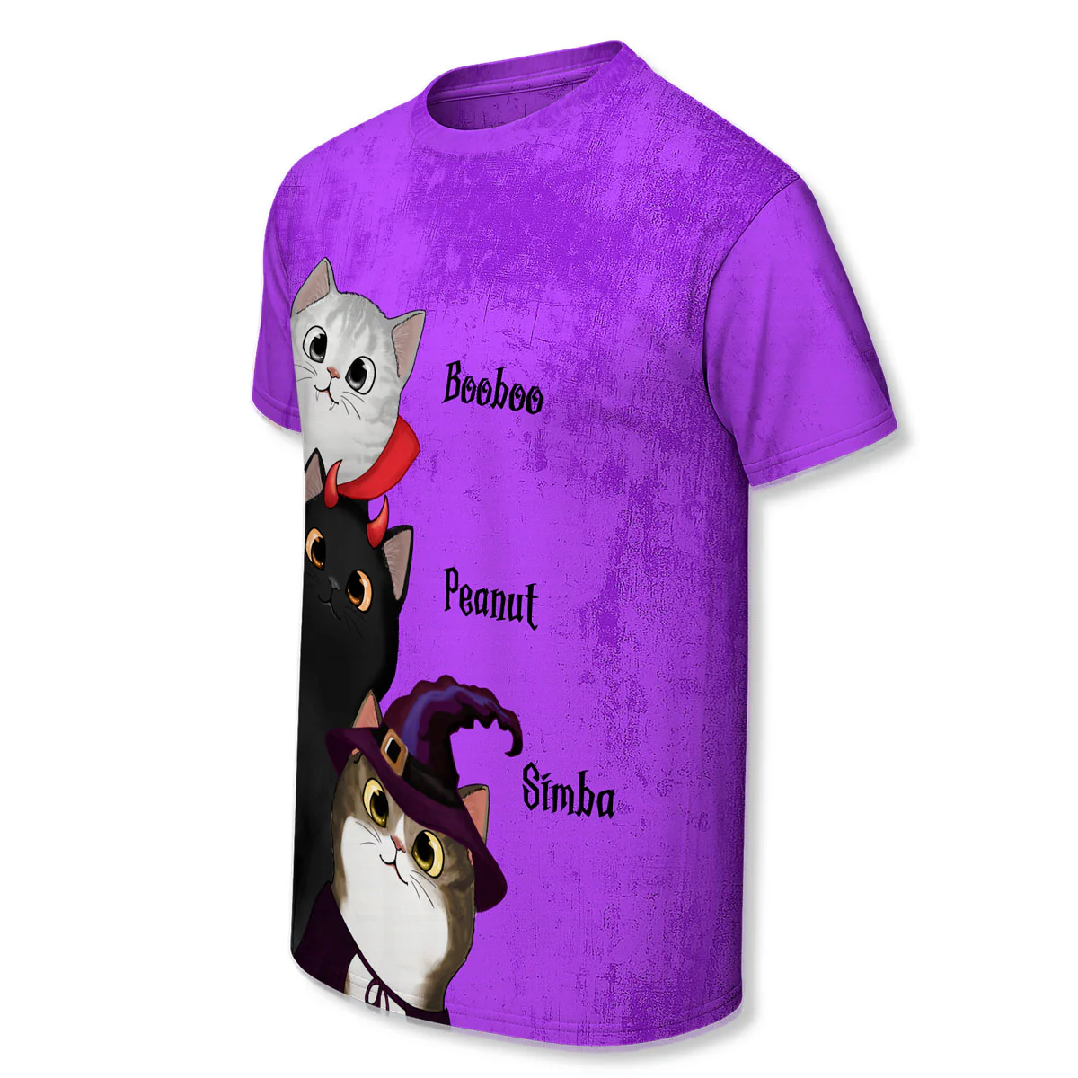 Peeking Halloween Cats Spooky Vibe - Personalized 3D Shirt - Image 11