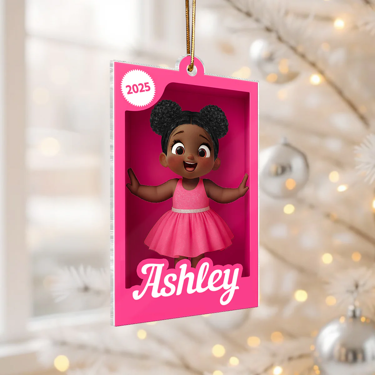 Personalized Kid In Toy Box 3D Acrylic Ornament, Christmas Gift For Kids, Grandkids - Image 4