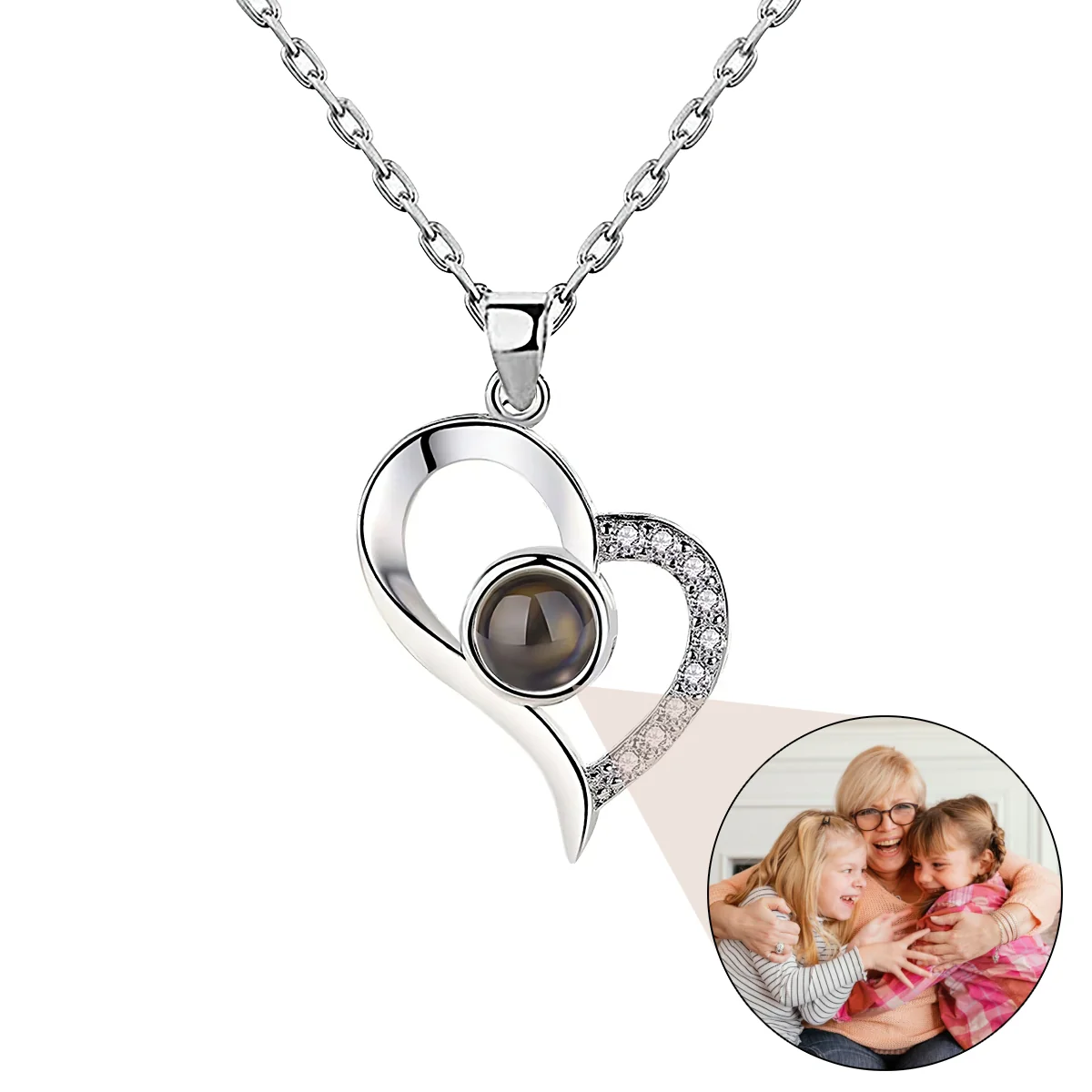 Photo Heart Pendant Necklace, Mother’s Day Gift, Gift For Best Friends - Image 7