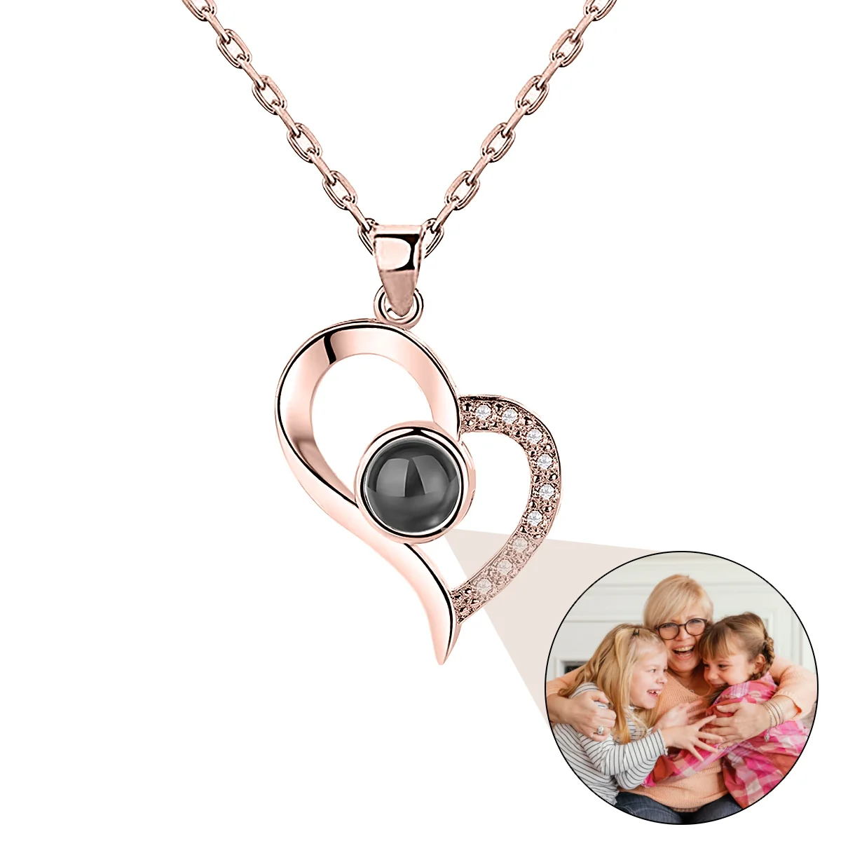 Photo Heart Pendant Necklace, Mother’s Day Gift, Gift For Best Friends - Image 9