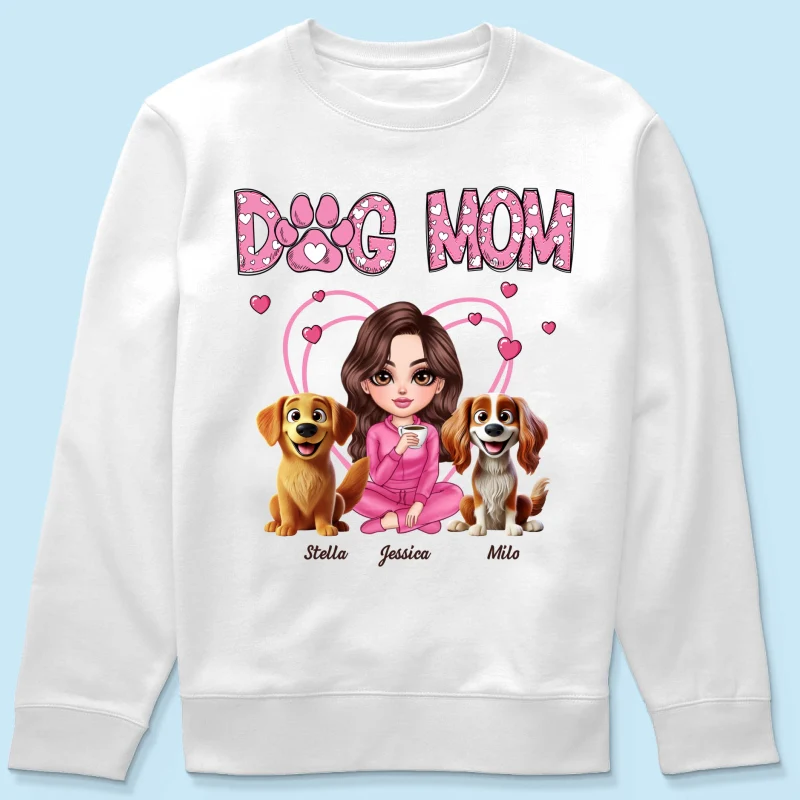 Pink Dog Mom Funny Cartoon Dog Personalized Shirt,  Gift For Dog Lovers, Dog Moms - Image 18
