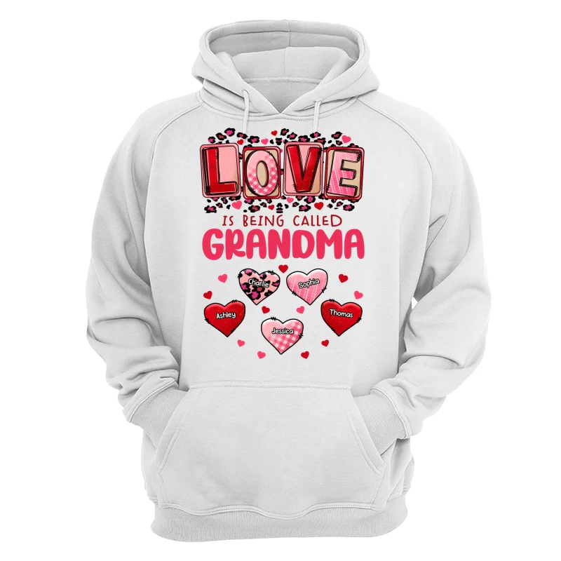 Pink Red Leopard Grandma Mom Love Is Being Called Personalized Shirt - Image 13
