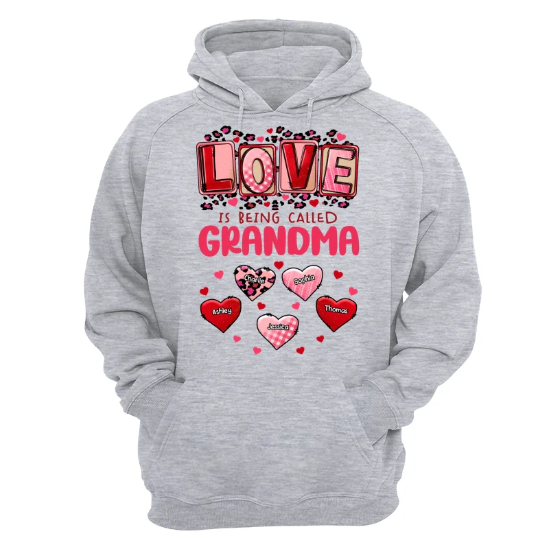 Pink Red Leopard Grandma Mom Love Is Being Called Personalized Shirt - Image 14