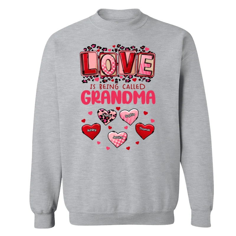 Pink Red Leopard Grandma Mom Love Is Being Called Personalized Shirt - Image 18